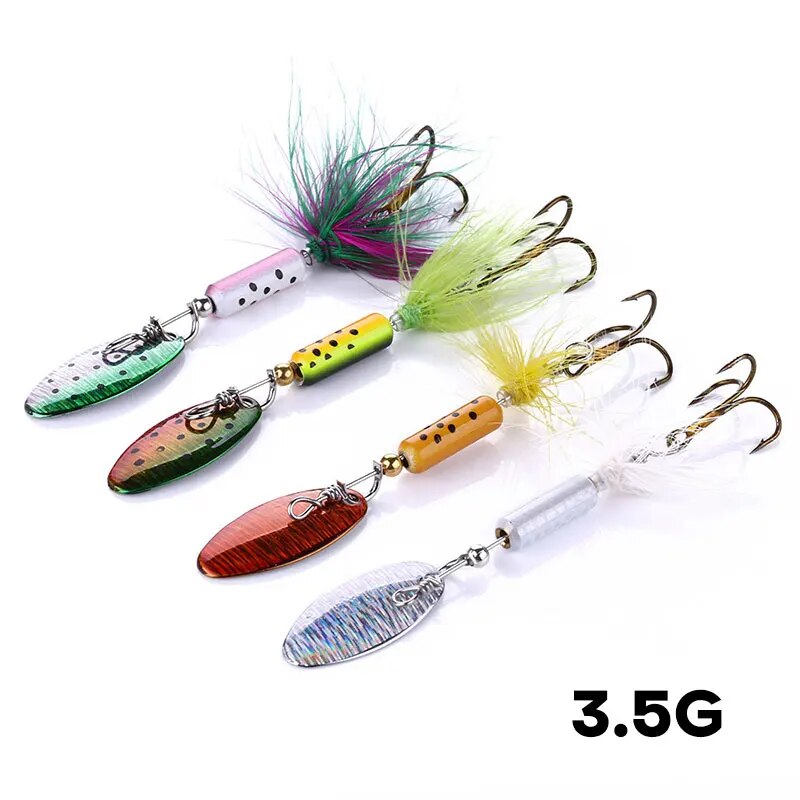 Bass Fishing Lure - Metall VIB Lockt 1PCS 3,5g Feder