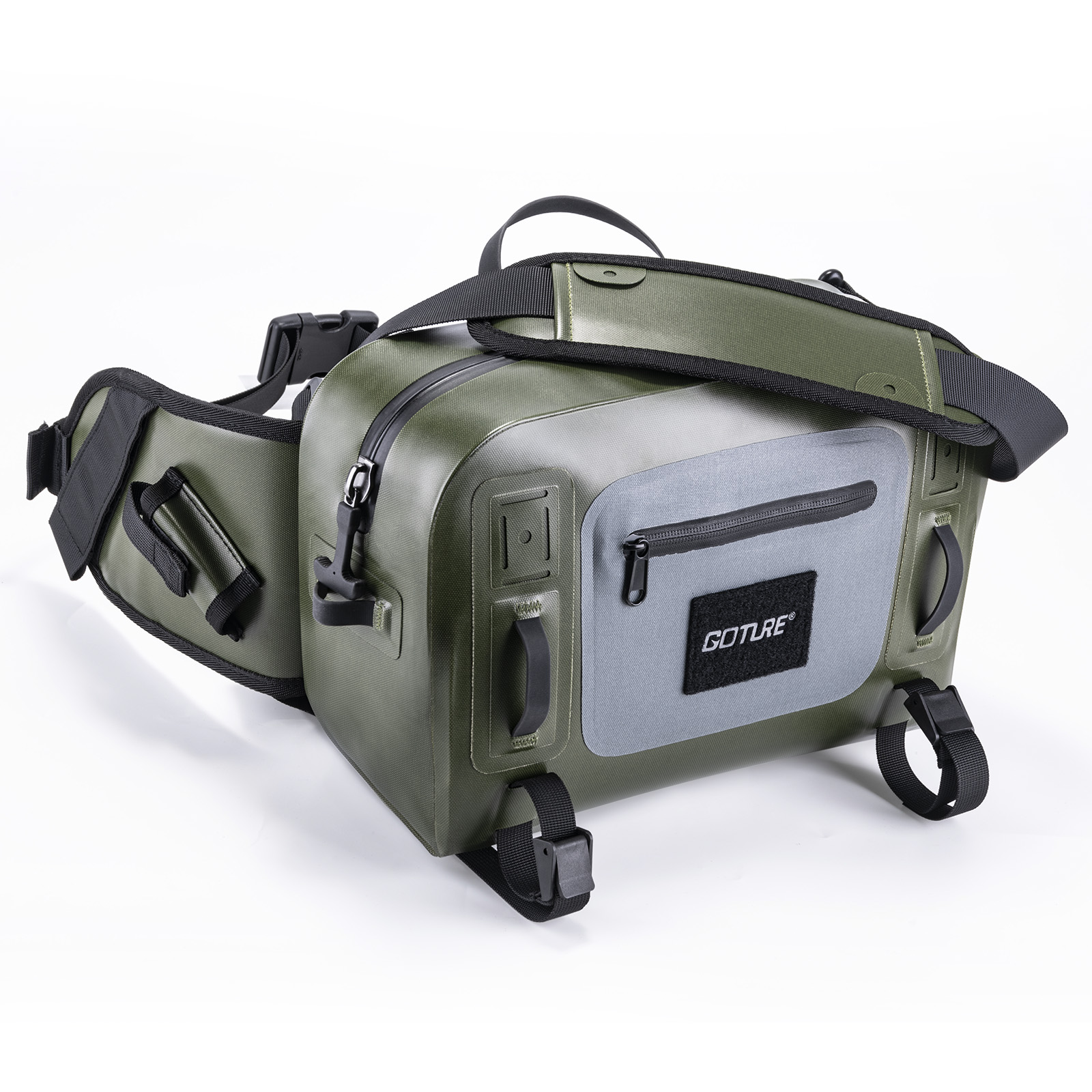 Fishing Equipment Fly - Gtoure Wasserdichter Angelrucksack Köderbox Ausrüstungs-Aufbewahrungstasche für