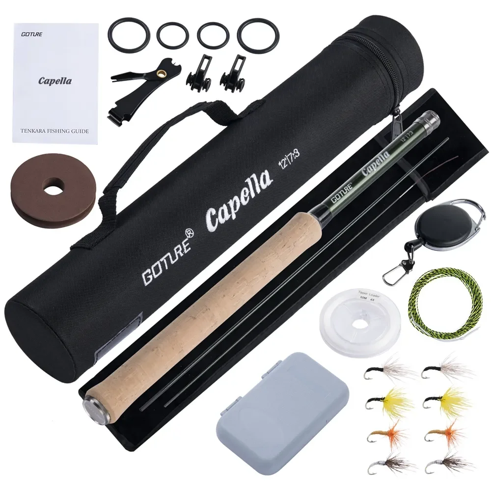 Fishing Equipment Fly - Goture 12FT Klassische Tenkara Fliegenfischerrute Combo
