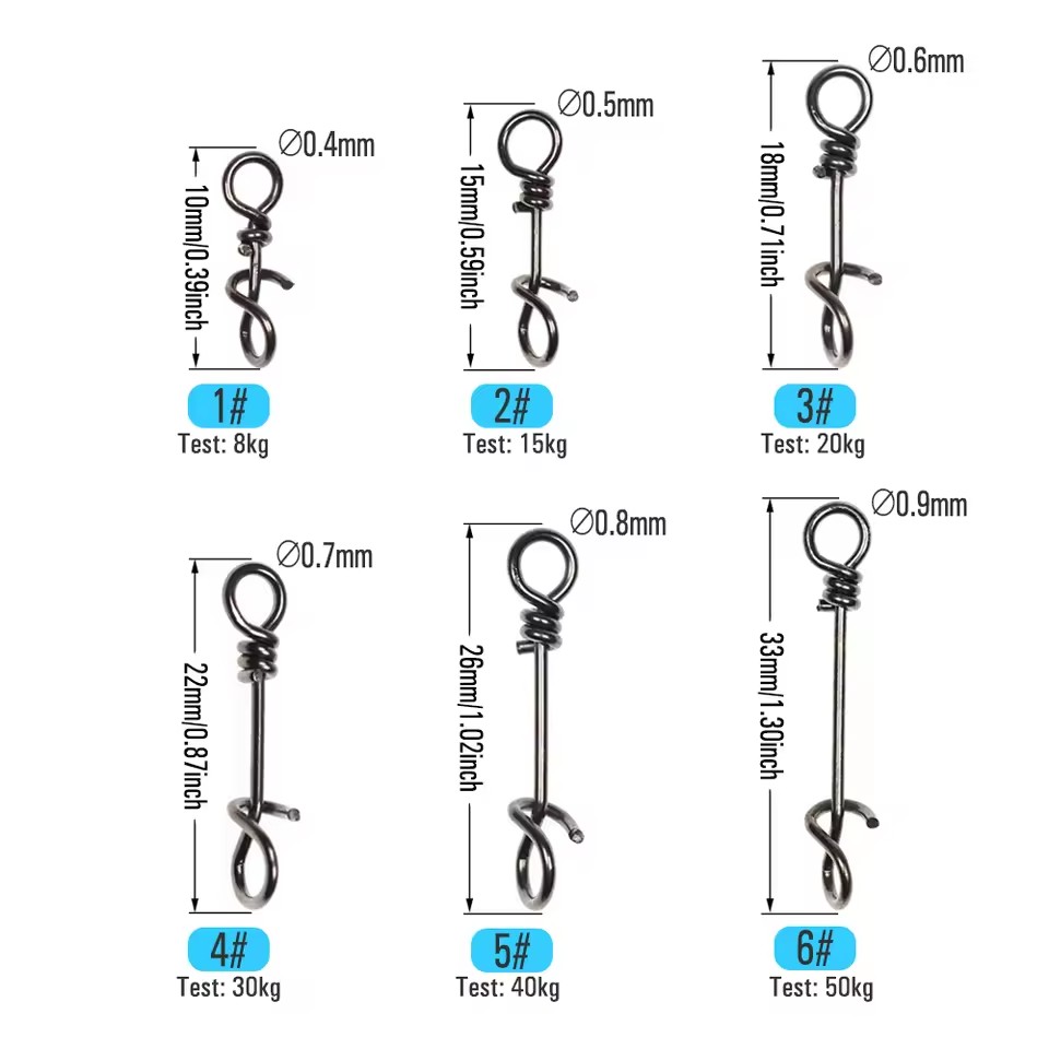 50 Stück 10mm ~ 33mm Edelstahl – Fishing Equipment Fly Bewertung und Preis