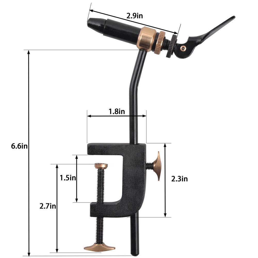 Rotary Fly Bindung Schraubstoc – Fishing Equipment Fly Bewertung und Preis