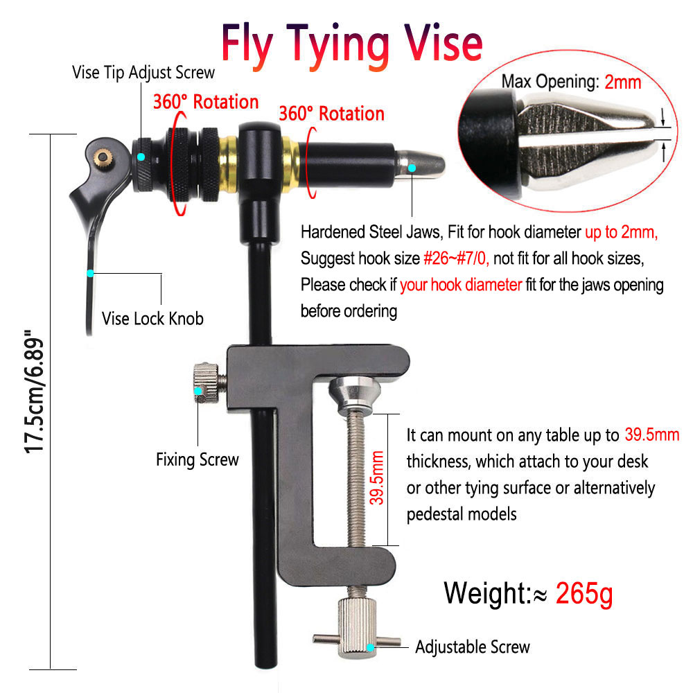 Bimoo 360 ° Rotation C-Clamp F – Fishing Equipment Fly Bewertung und Preis