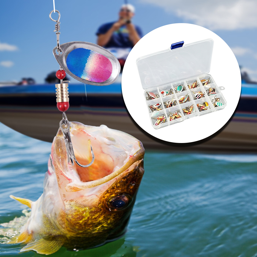 30 Stück Metall-Löffelspinner  – Bass Fishing Lure Bewertung und Preis